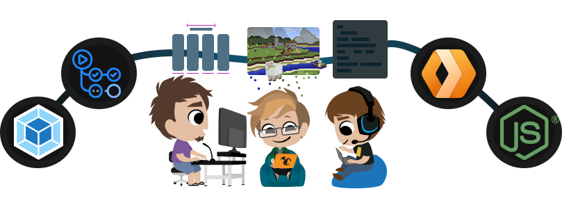 Nodecraft Team Collaborating on a Jamstack release